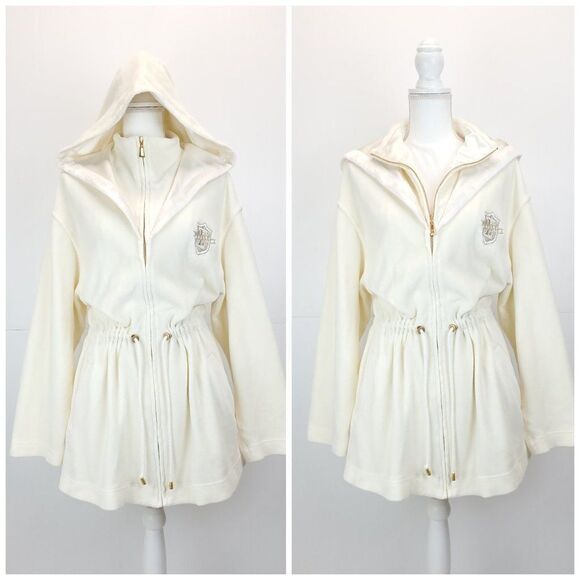 *RARE* Vintage Escada Sport Hooded Ivory White Jacket - Picture 8 of 16